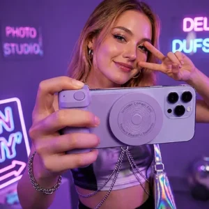 MagSafe telefon markolat Bluetooth kioldóval mobile selfie kamera